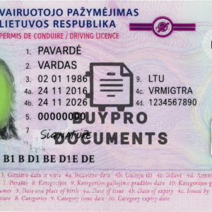 Buy Lithuania Driving License Online