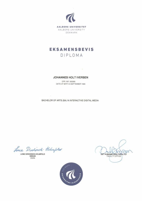 Diploma Degree Aalborg University