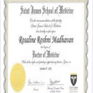 Saint James Diploma Degree Of Medicine Online