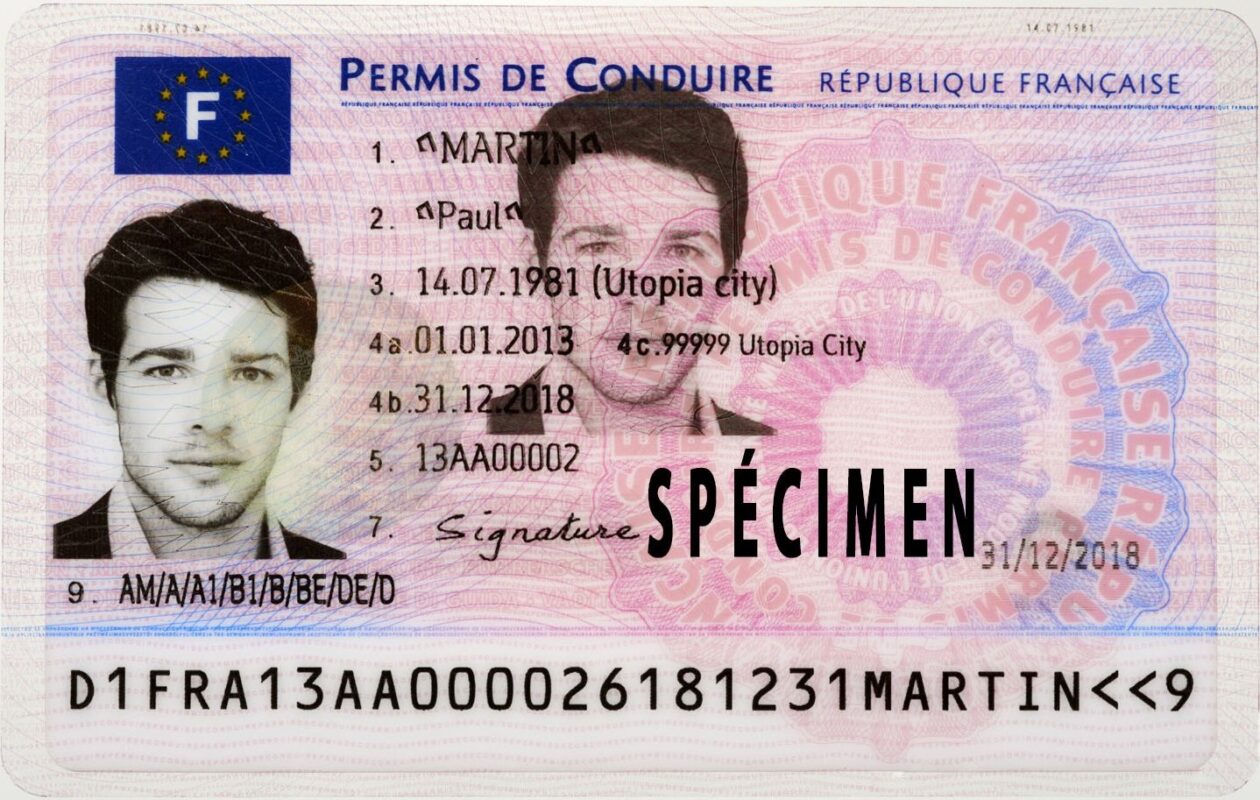 Person applying for a driving license in France